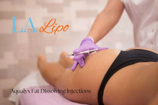 Woman having fat dissolving injections West Brompton on thighs