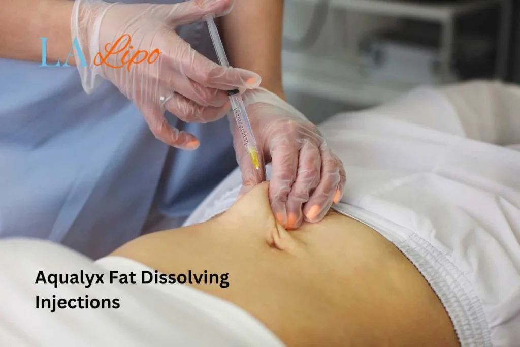woman having fat dissolving injections West Brompton in the stomach