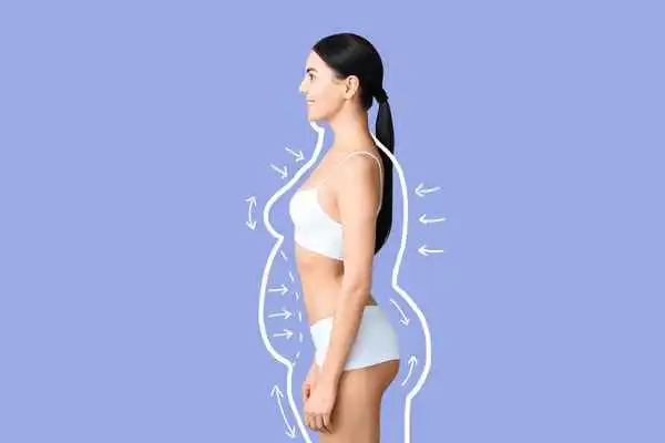 image of woman experiencing fat reduction treatment West Brompton