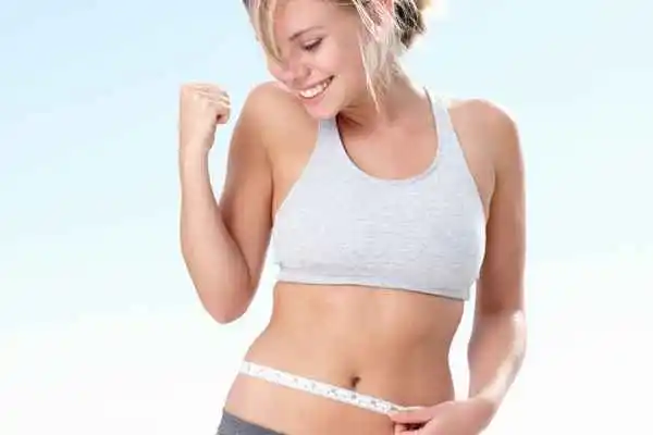 woman happy after fat reduction treatment West Brompton